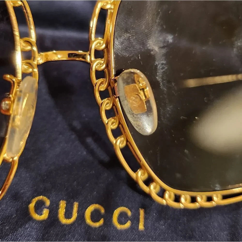 Gucci Gold Sunglasses - Picture 2 of 7